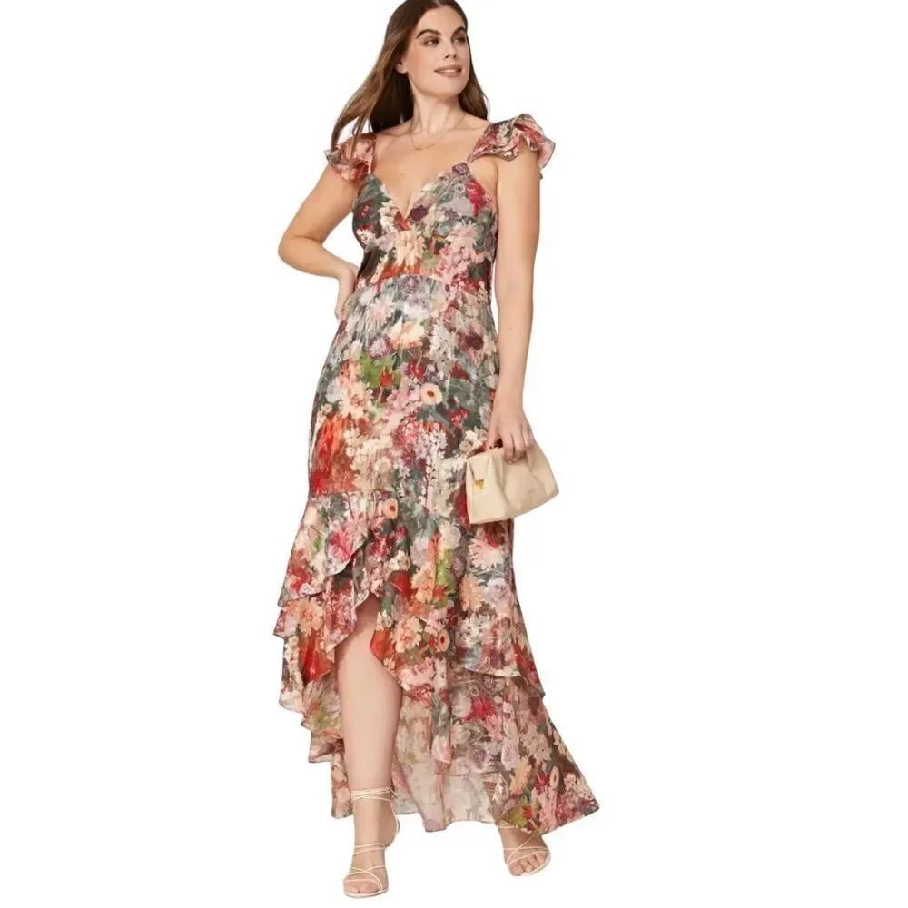 COPY - Hutch Coley Floral Dress Gown Size 6 - Picture 5 of 10